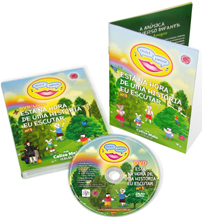 CD Infantil Cante o Ano Todo + DVD Infantil Está na Hora de Uma História eu Escutar